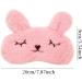 Honbay Plush Rabbit Sleeping Eye Mask for Girls - Cute Cartoon Animal Design (Pink) - Buy Online on GoSupps.com