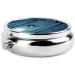 Fireflies & Lantern Round Pill Box - 3 Compartment Mini Portable Travel Organizer | Decorative Pocket Purse Medicine Holder - Buy Online on GoSupps.com