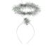 Zac's Alter Ego Silver Tinsel Halo on Headband One Size for Women/Girls - Christmas Hairband for Parties Fancy Dress - Buy Online on GoSupps.com