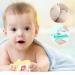 Silicone Pacifier Set for Babies Soft BPA-Free Knobbed Design Dustproof Cover 0-18 Months - Yellow & Pink - 2 Pack - Buy Online on GoSupps.com