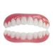 Hfdhd dentures instant veneers provisional cosmetic teeth smile smile prosthesis silicone comfortable prosthesis repair above and below dentures men women reusable 1 pair