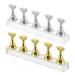 ULTECHNOVO 2 Sets Nail Holder Nail Practice Stands Nail Holder for Painting Nail Art Holder Crystal Display Stand Nail Display Stand Nail Stand for Press on Nail Art Holder Base Nail Art Tool 2.4X1.4X1.4CM Assorted Color