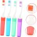 Buy Healvian 4-Piece Travel Toothbrush Set - Soft Foldable & Compact Camping Toothbrushes for Oral Care on-the-Go - Buy Online on GoSupps.com