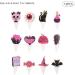 CHEERYMAGIC Halloween Cupcake Toppers Happy Halloween Cake Toppers Pink Halloween Cake Decorations Pumpkin Black Cat Cupcake Picks for Halloween Party Decoration A9FSWSCP - Buy Online on GoSupps.com