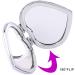 Deksias Heart Shape Mini Pocket Mirror Set with 20PCS Eyeshadow Sponge Applicator - Travel Makeup Compact Mirror (2.8 Inch) - Buy Online on GoSupps.com