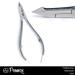 ProMax Professional Grade Cuticle Nipper/Cuticle Cutter/Clipper Made of High Grade Stainless Steel Brush Finish-Flat- Double Spring For Nail Art Tool and Manicure/Pedicure (Full Jaw)10-10027