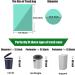 150 Count Organic Waste Bags (25L/6 Gal) - Eco-Friendly Kitchen & Office Garbage Bags - 50x60 cm Green - Buy Online on GoSupps.com