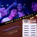 Glitter Eyeliner Stickers - Purple | Instant Adhesive Eye Line Strip for Party Makeup - Buy Online on GoSupps.com