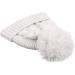 XIAOHAWANG Winter Knit Hat for Baby Boys and Girls, Pompom Cap - White (0-3 Years) - Buy Online on GoSupps.com
