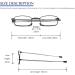 Kokobin Foldable Reading Glasses - Stainless Steel Anti-Blue Light 2 Pairs with Hard Shell Case Unisex Reading Aid - Perfect Gift for Couples - Buy Online on GoSupps.com