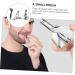 NOLITOY Nose Hair Trimmer Set - Manual Stainless Steel Clipper for Men | Effective Nose Hair Removal Tool - Buy Online on GoSupps.com