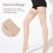 Dekaim Open Toe Thigh High Compression Stockings - 23-32 mmHg XXL for Optimal Circulation | International Shipping - Buy Online on GoSupps.com