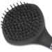 WALDHAUSEN Long Hair Brush with Gel Handle - Premium Black Brush for Effortless Styling | International Shipping Available - Buy Online on GoSupps.com