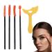 Mascara Applicator Guide Mascara Guide Shield Template - Silicone Eye Makeup Tool for Dating Night Out and Daily Use Yellow + Eyelash Brush