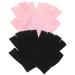 NUOBESTY 2 Pairs Fingerless Moisturizing Gloves Gel Spa Moisturizing Glove Soften Dry Cracked Hands Spa Gloves Moisturizer Overnight Hand Gloves