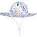LANGZHEN Beach Sun Protection Hat for Baby Girls | Adjustable Toddler Kids Wide Brim Hat with Chin Strap | Sika Deer Design | 1-2 Years - Buy Online on GoSupps.com