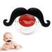 Vincente Silicone Pacifier for Toddlers - Orthodontic Mustache Design | Soft & Safe Silicone for Babies | Unisex - Buy Online on GoSupps.com