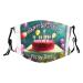 Zyvia Happy Birthday Beautiful folded dust mask for adults 5-layer protection activated carbon filters for additional security soft breathable adjustable elasticity stops dust 10