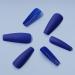 Yheakne Blue Coffin Ballerina Artificial Fingernails - Matte French Design for Women & Girls | 24 Luxury Punk Nails - Buy Online on GoSupps.com