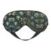Many Succulents Eye mask Soft Elastic and Adjustable Nighttime Comfort Sleeping mask Suitable for Both Men and Women Black