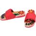 Verdant Touch Foot Massager Shoes - Red Health Care Massage Slippers for Improved Blood Circulation | Size 37 - Buy Online on GoSupps.com
