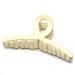 Large Matt Cross Hair Clip 13 cm Beautiful Women's Hair Clip Headpiece Elegant Hair Accessory (Cream)