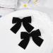 2PCS Velvet Hair Bows Black Hair Ribbon Clips - Hair Accessories for Women, Girls, Toddlers, Kids, Baby - 4 Big Fall Alligator Clips - Black - Buy Online on GoSupps.com
