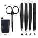 Eywrews 5-Piece Precision Tweezers Set for Eyebrows | High-Quality Sloping & Fine Point Tweezers & Scissors - Perfect for Perfectly Shaped Brows - Buy Online on GoSupps.com