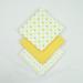MuslinZ 6pk Baby Muslin Squares - 100% Pure Cotton - Absorbent & Breathable - Yellow Star Print - Buy Online on GoSupps.com