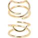 LIYJTK Ring finger index finger nail ring artistic charm decoration retro jewelry for women and girls wedding Valentine's Day gift (3046 oro) - Buy Online on GoSupps.com