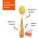 Full Circle Be Good Kitchen Dish Brush with Bamboo Handle  Single Brush  White - Buy Online on GoSupps.com