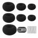 CENPEK 22-part hair styling set for bun donut manufacturer hair ring styling set for DIY hairstyles black magical hair twist styling accessories