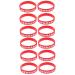 Milist 12 Stk Denmark flag symbolic Sporty bracelets Land-silicone bracelet custom bracelet rubber straps sports arm tape land bracelet country bracelet football flag