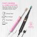 Dnsly Electric Toothbrush 2 Pack with 10 Brush Heads - Travel Rechargeable Sonic Toothbrush for Adults and Kids - 30 Day Battery Life - 2 Minute Timer - Black and Pink - Buy Online on GoSupps.com
