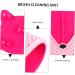 Housoutil Fox Scrub Makeup Silicone Makeup Brush Cleaner Brush Cleaning Makeup Brush Washing Tool Makeup Brush Drying Rack Makeup Brush Color Remover With Suction Cup Silica Gel Sucker 17x15cm Rosy - Buy Online on GoSupps.com