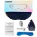 Heated Eye Mask with Vibration | Cordless Rechargeable Massager for Dry Eyes Puffiness & Blepharitis Relief - Buy Online on GoSupps.com