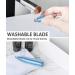 Professional Ear and Nose Hair Trimmer | Painless Eyebrow Trimmer for Men & Women | Battery-Operated Dual-Edge Blades with LED Light (Blue) - International Shipping Available - Buy Online on GoSupps.com
