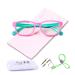 AetrvoHope Blue Light Blocking Glasses for Kids Children's Computer Glasses for Age 4-13 Unbreakable Frame Anti-Blue Ray Glasses With Case Anti UV400 & Eyestrain Pink