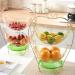 Fruit Basket for Kitchen Creative Double Fruit Plate Stainless Steel Fruit Drain Basket Living Room Dining Room Fruit Candy Dish Fruit Bowl/Fruit Bowls - Buy Online on GoSupps.com