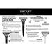 Parker Adjustable Injector Razor | Single Edge Safety Razor with 20 Blades | Customize Your Shave - Buy Online on GoSupps.com