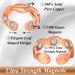 Vicmag 2PCS Copper Rings for Women | Ultra Strength Magnetic 99.99% Solid Pure Copper | Adjustable | Gift Box Included | Set of 2 Copper Leaf & Flower Rings - Buy Online on GoSupps.com