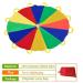 Sonyabecca Parachute for Kids - 8ft, 10ft, 12ft - 9 or 12 Handles - Cooperative Games and Birthday Gift - Multicolored - Buy Online on GoSupps.com