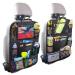 Kardne 2Pcs Kids Car Back Seat Car Seat Storage Bag Car Organiser Car Seat Protectors anti-kick Waterproof Kids Toy Storage Pockets Car Organiser Pockets Easy Clean 600D Polyester Mesh Pockets