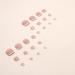 24Pcs French Square False Toenails Glossy Pink & White Press on Toenails Stick on Toenails Short Acrylic Full Cover Artificial Summer Fake Toenails for Women and Girls Daily Decorations Pink & White Toenails - Buy Online on GoSupps.com