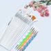 JOYJULY 15pcs Professional Nail Art Brushes Kit & 5pcs Dotting Tool Set - White - Buy Online on GoSupps.com