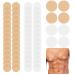 YYS SJMJ 100 Pairs Nipple Cover for Man Anti Chafing Nip Protector Mens Nipple Covers Nipple Guard Running Nipple Stickers Nipple for Chafing Prevention Gym Sport (White and flesh Color)