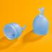 Satisfyer Feel Secure Menstrual Cup - Reusable Silicone Period Cup with Stem - 2 Sizes for All Flows - Soft Flexible & Body-Safe - Easy Insertion & Removal (Dark Blue - Buy Online on GoSupps.com