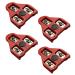 EVERBEAM Precision 9-Degree Float Bike Cleats for Spin Shoes | Compatible with Look Delta Pedal Systems | for Peloton and Exercise Bikes, Indoor Cycling, Road Cycling, Mountain | 2 Pairs, 4 Cleats