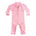 weVSwe Baby Toddler Boy Swimsuit UPF 50+ Sun Protection Rash Guard Swimwear with Crotch Zipper 0-3 Years 3 Years Pink Hearts