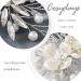 Flower Bride Wedding Hair Comb - Silver Pearl Bridal Hair Piece for Women and Girls | Cosydays Crystal Hair Accessories (A-Flower) - Buy Online on GoSupps.com